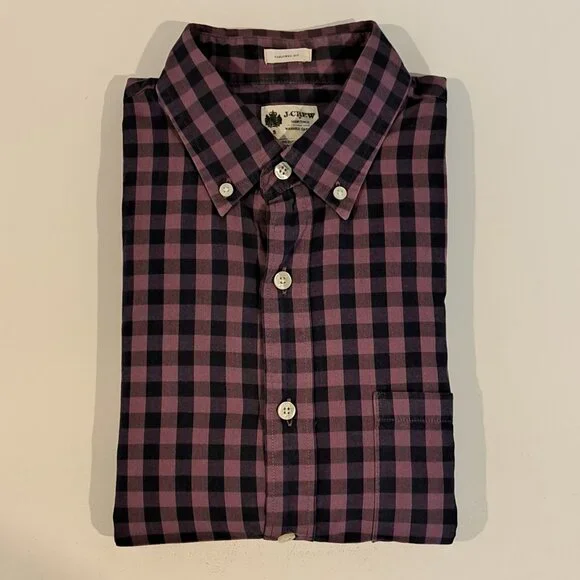 J. Crew Men's Small Tailored Fit Long Sleeve Button Down Shirt Style #51382 - Picture 6 of 13